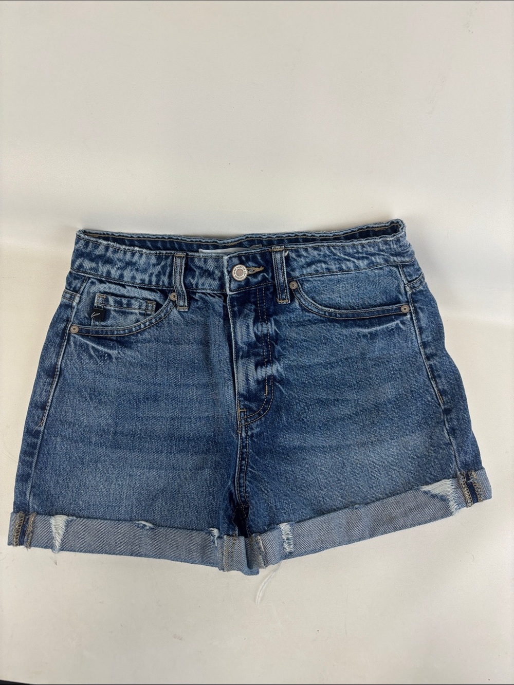 KANCAN Denim Cuffed Shorts Size XS